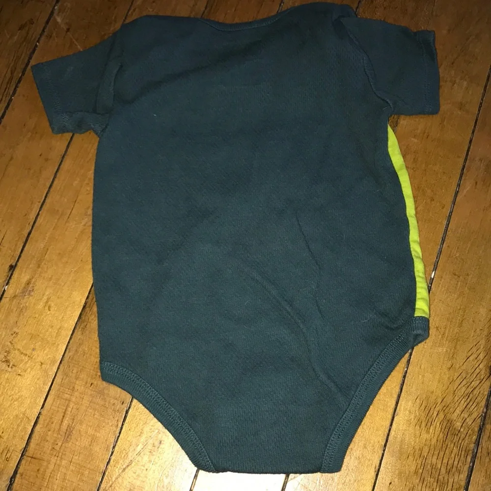 Nike Lime and Charcoal Kids One-Piece Bodysuit - I Have Arrived